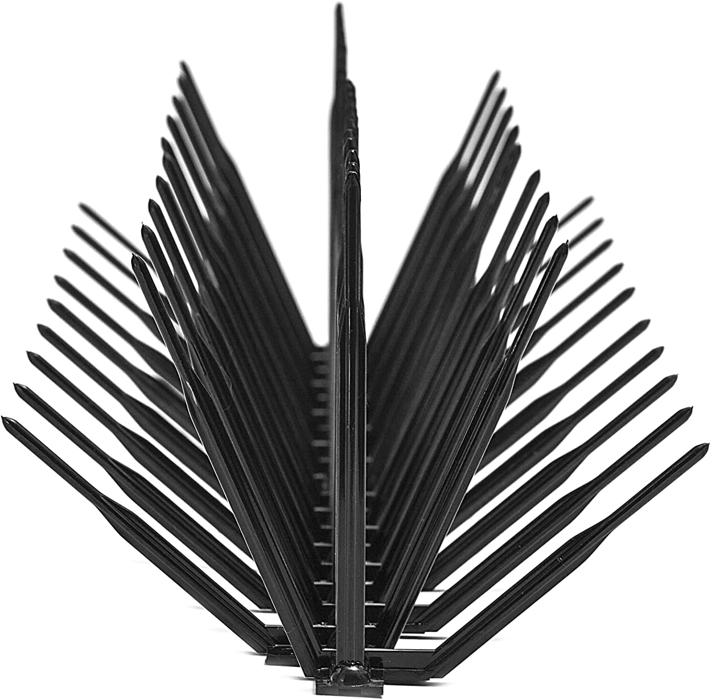 Bird B Gone - Black Plastic Anti Bird Spikes (10') - Humane Deterrent - Stops Pigeons & Birds from Roosting - UV-Stabilized Polycarbonate - for Rooftops, Ledges, Fences, Etc - Made in USA