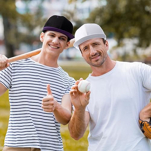 Miniatura 4 de Hicarer 30 gorras de béisbol para hombre, gorra plana a granel de ala plana