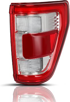 TUSDAR Taillight Assembly for 21 to 23 Ford F150 | UV-treated lens, impact-resistant housing, perimeter seal and stable optics; LED w/ BLIS w/ Bulbs, RH