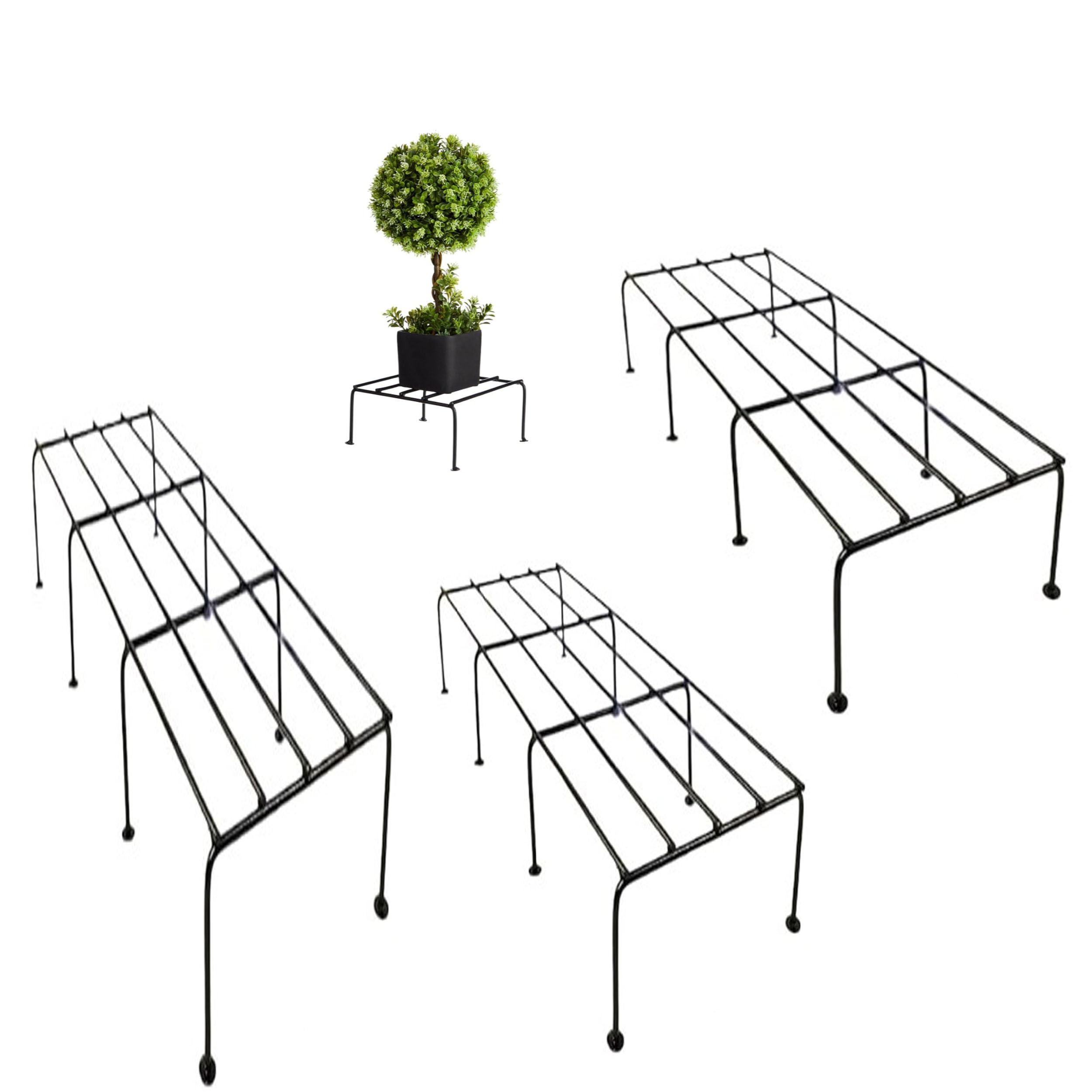 A-One Steels Plant Stand - Black (2 Pack) -5