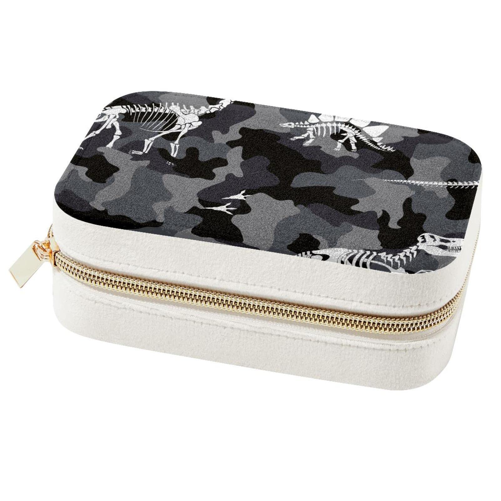 Boîte à bijoux de voyage pour femme en vacances avec miroir intégré