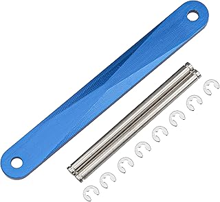 ShareGoo Aluminum Tie Bar Suspension Hinge Pins with E-Clips 2532 2640 Compatible with 2WD Traxxas Rustler VXL Slash Stampede Bandit Nitro Sport 1/10 RC Car (Blue)