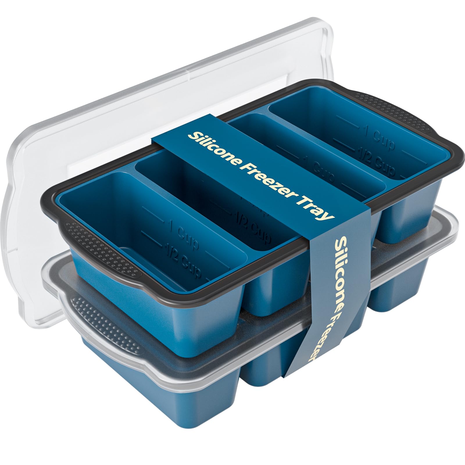 GORCI Silicone Freezer Tray With Lid