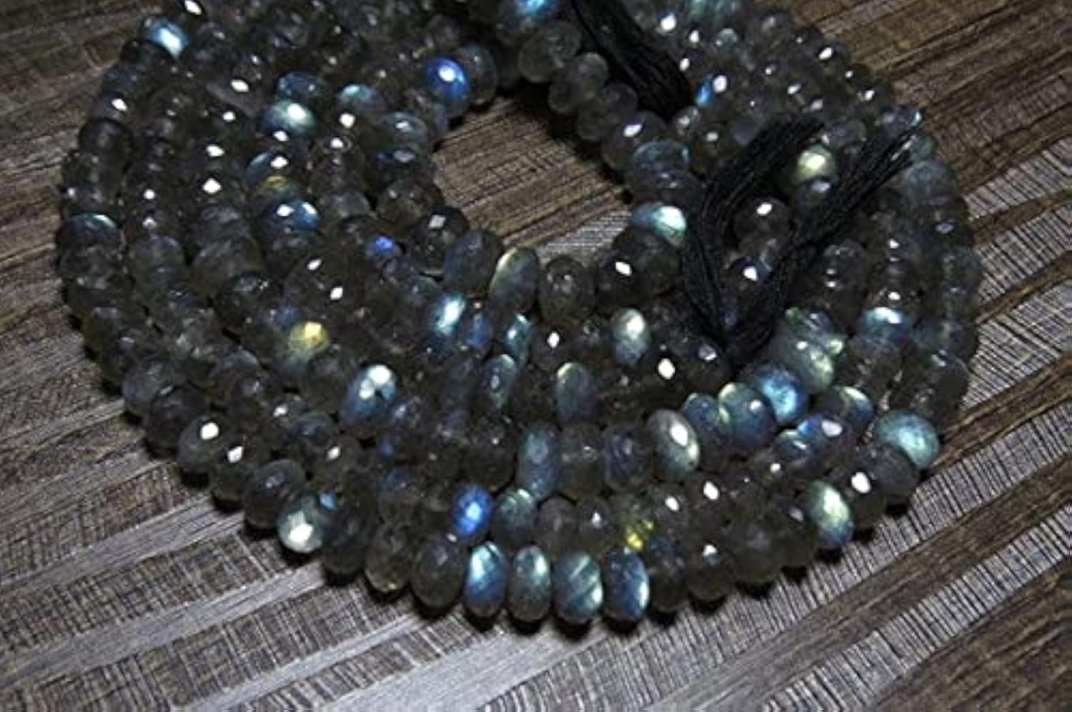 Labradorite authentique en perles de 6mm pour des bijoux aux reflets intenses