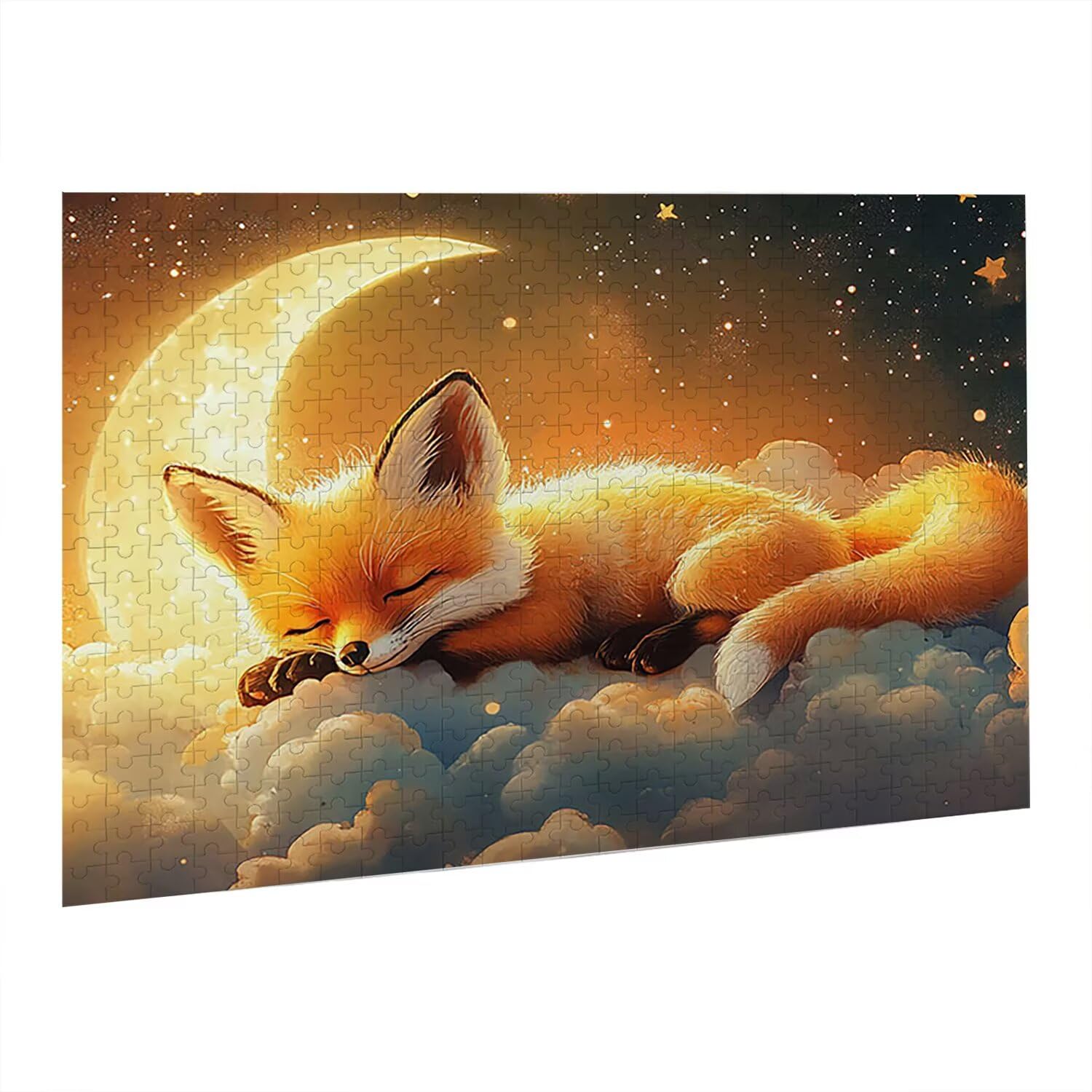 Jigsaw Puzzle, 4000 Pezzi Puzzle Classici, Volpe Puzzle Rilassamento Intelligence, Mpossibile Difficile Puzzle Impegnativo per Adulti Puzzle Gioco Familiare, Regalo per Amore Amico Luna fr0-1122
