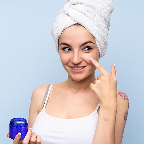 Miniatura 4 de Norme 24 frascos de vidrio de 4 onzas con tapas, a prueba de fugas, redondos, herméticos, vacíos, con forro interior, tapa para almacenar lociones,