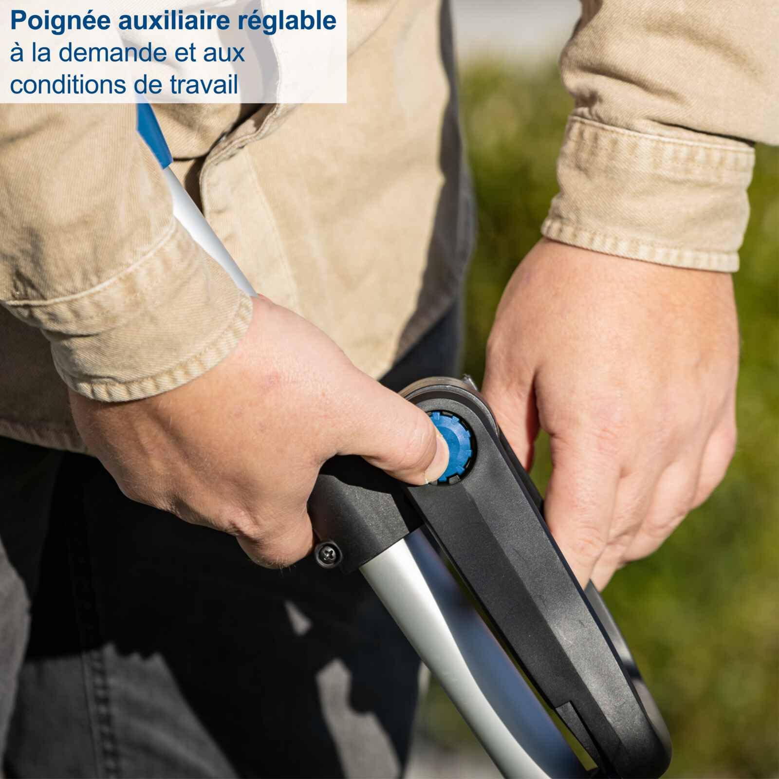 Scheppach Coupe-Bordures sans Fil C-LT300-X 20V | Batterie 2Ah et Chargeur | Largeur de Coupe 300mm | Longueur de Fil 3m | Réglage en Hauteur jusqu'à 270mm | Série 20V-IXES | + 2 bobines de Fil
