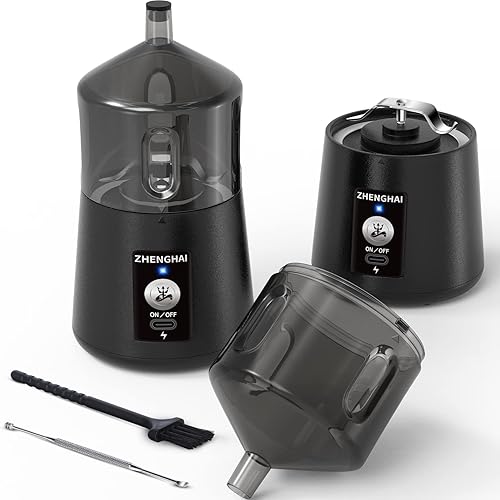 Miniatura 8 de Molinillo eléctrico portátil de hierbas. Recargable USB-C, tamaño compacto, fácil de poner y quitar. Molienda rápida para brotes de flores, especias