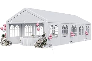 YITAHOME Large White Canopy Party Tent for Weddings, Outdoor Events, and Commercial Use