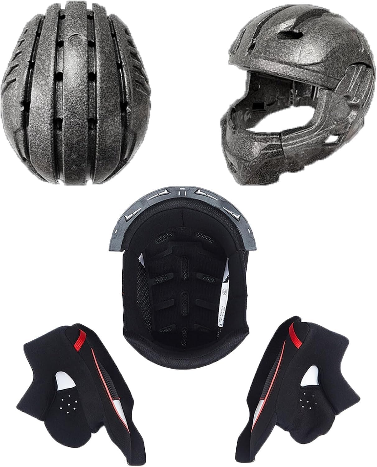 Carbon Fiber Full Face Aldult Motorcycle Helmets, DOT Approved Touring Street Motorcycle Helmet - for Men and Women Moped Scooter Helmet with Spoiler Sport