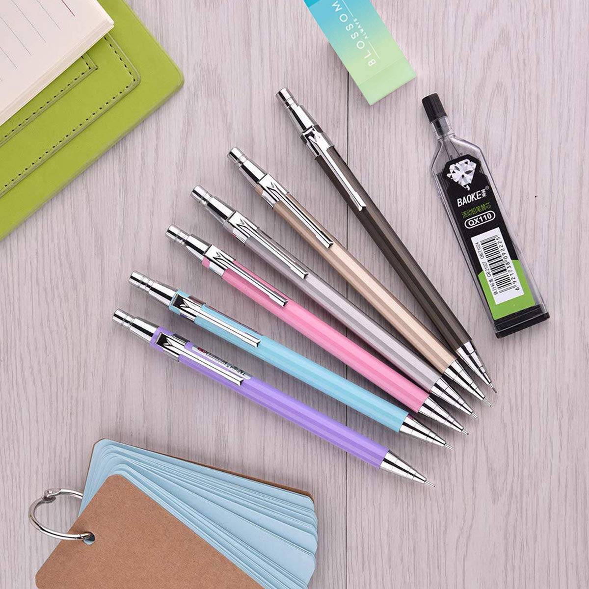 Amazon.co.jp: AIYUE シャープペンシルセット 18本 0.7mm シャープ