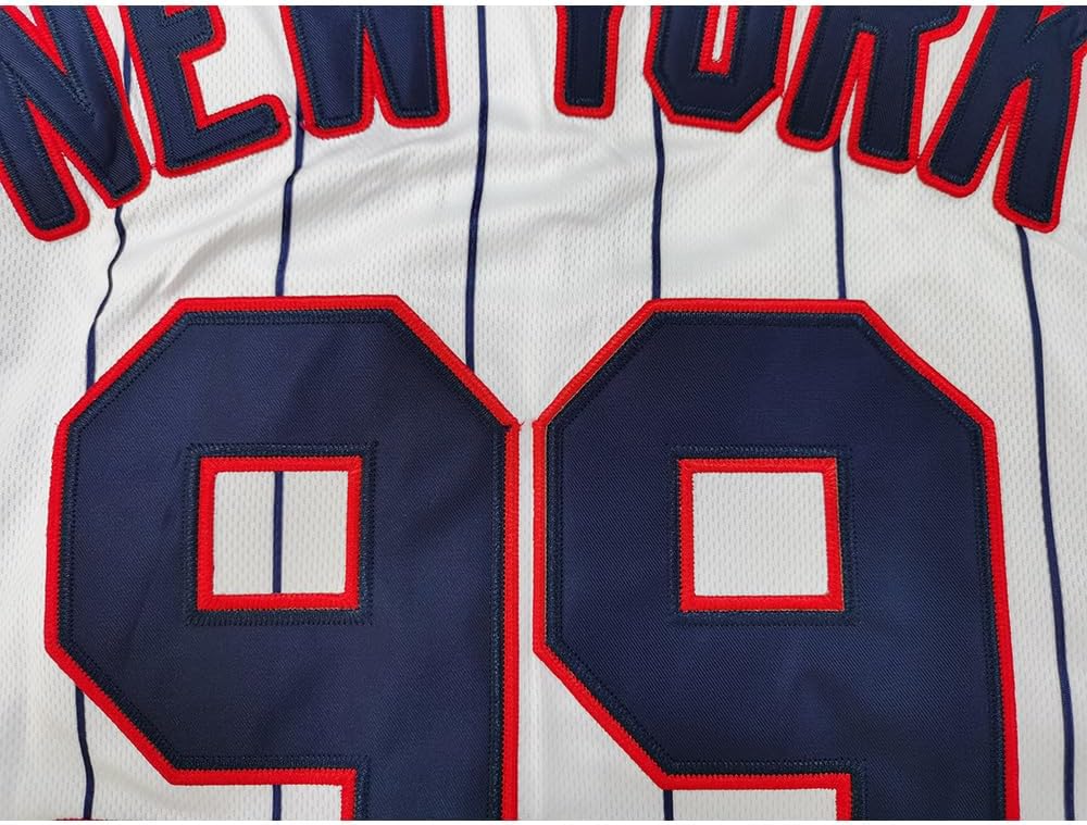 Men's 99 Baseball Jersey Shirts Hip Hop Button Down for Party Xmas Stitched - Image 4