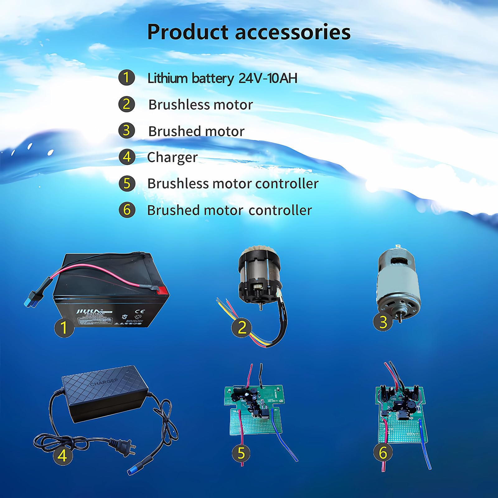 Monopattino subacqueo portatile, motore spazzolato da 500 W, propulsore subacqueo, leggero e facile da trasportare, attrezzatura di propulsione subacquea per spiaggia