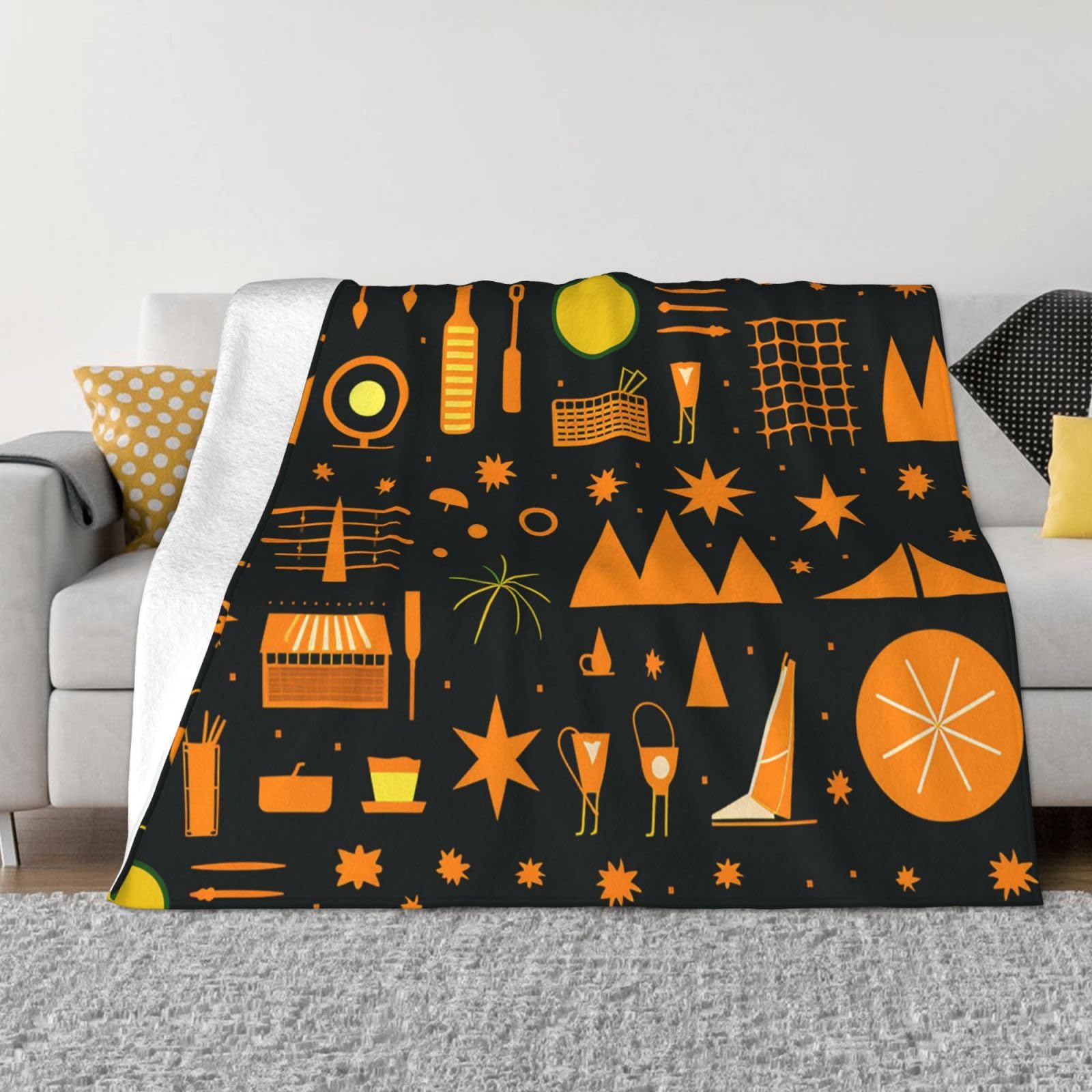 Couverture pour canapé en microfibre de flanelle douce et légère haut de gamme