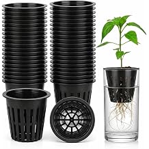 Didiseaon 50 Pcs Hydroponic Plant Basket 2.75 Inch Plastic Net Pot for Growing Plants with Slotted Mesh Design and Aeration for Healthy Root Development in Hydroponic Systems