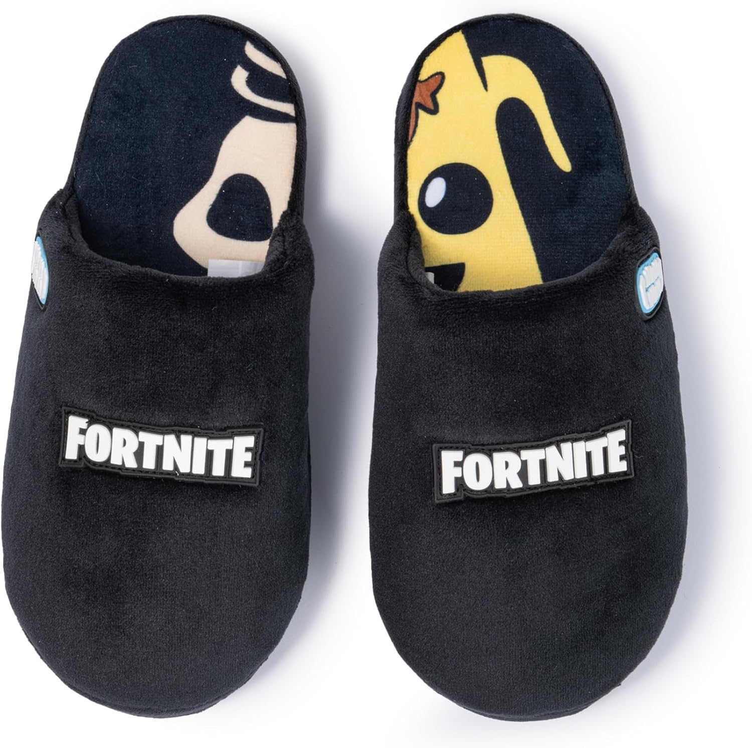 Ground Up Fortnite House Slippers for Kids Youth – Officially Licensed Cozy Indoor Scuff House Shoes with Soft Plush Lining and Durable Non Slip Sole