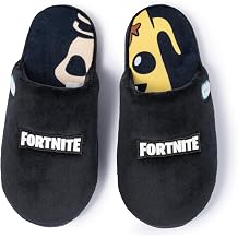 Ground Up Fortnite Slippers for Kids, Fluffy Toddler House Shoes