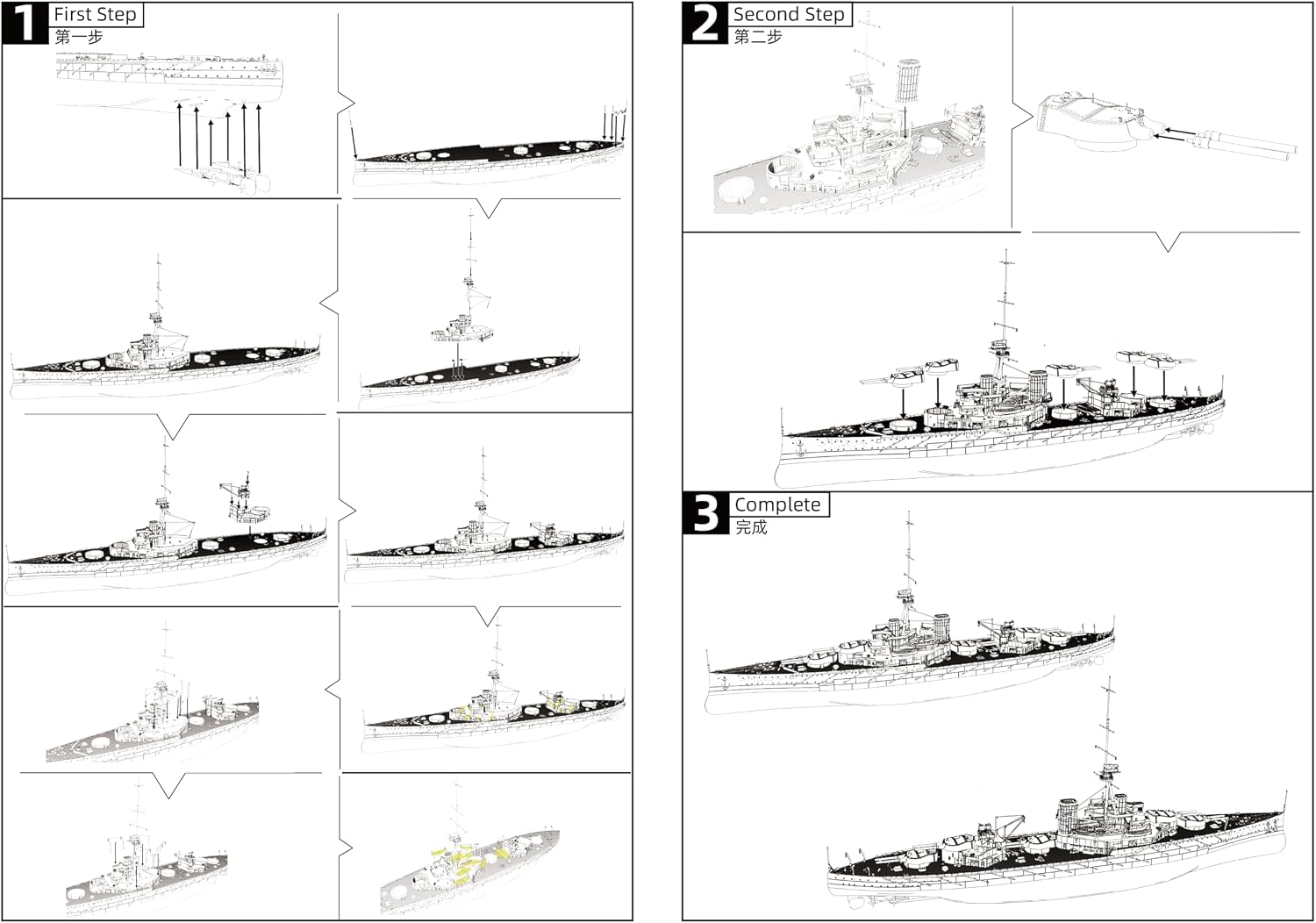 MRY-SFW SSC592S HMS Orion Battleship Full Hull 1/700