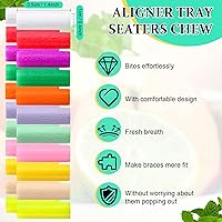 Vista 2 de Konohan 110 piezas de Aligner Chew Ortodoncia Masticable para Alineador Bandeja Asientos de Silicona Chompers Dentales Accesorios Dentales Invisible