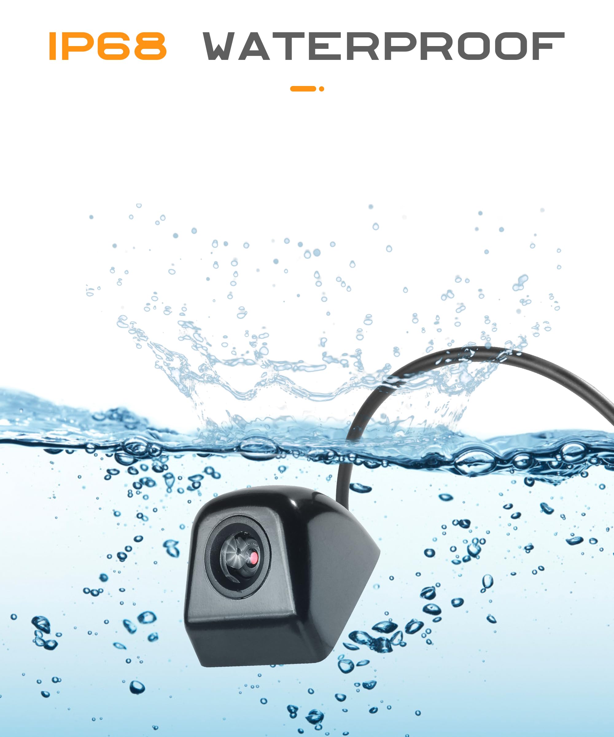 Flaconi Camera de Recul Voiture,HD 960x720 Caméras de Recul pour Voiture,Caméra de Recul,Camera de Recule,Camera de Recul Camion,Camera Recul,Convient aux Voitures,Camping-Cars,Remorques (Noir)