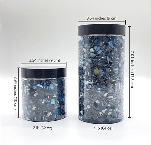 Miniatura 7 de Yew & Tulip Mosaicos irregulares de madreperla y conchas trituradas naturales, fragmentos de nácar morado de 32 onzas (2 libras) para manualidades,