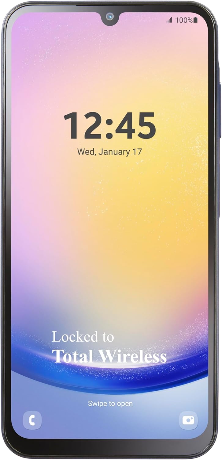 total wireless Samsung A25 5G Locked Prepaid Smartphone, 128GB, Black – Includes  Unlimited Talk, Text, & Data 30-Day Plan