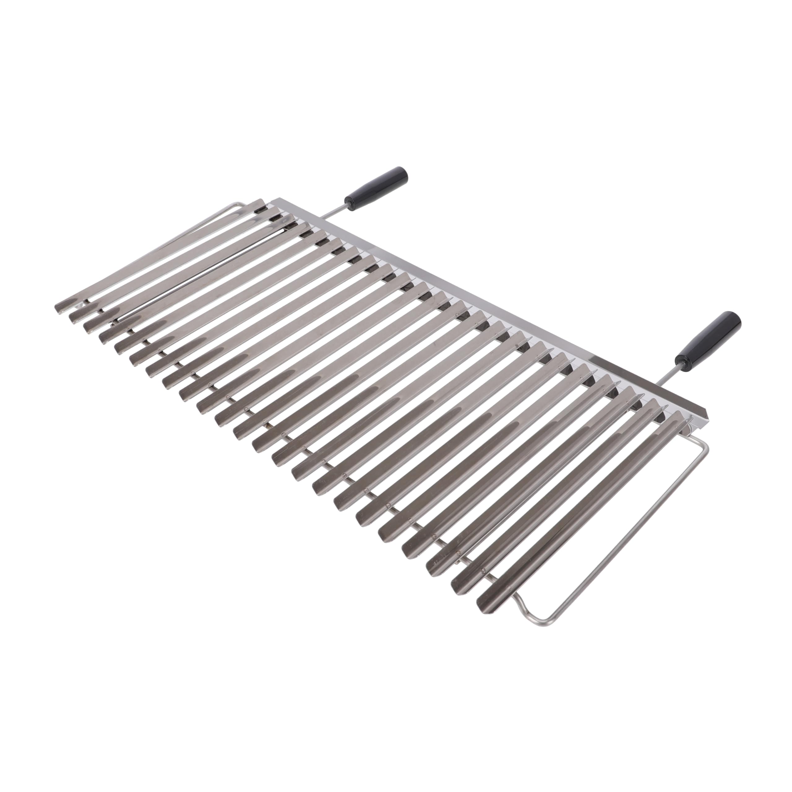 XGRILL | Griglia Barbecue 76x38 cm in Acciaio Inox con Manici Ergonomici | Griglia BBQ Professionale con Sistema Raccolta Grassi | Made in Italy