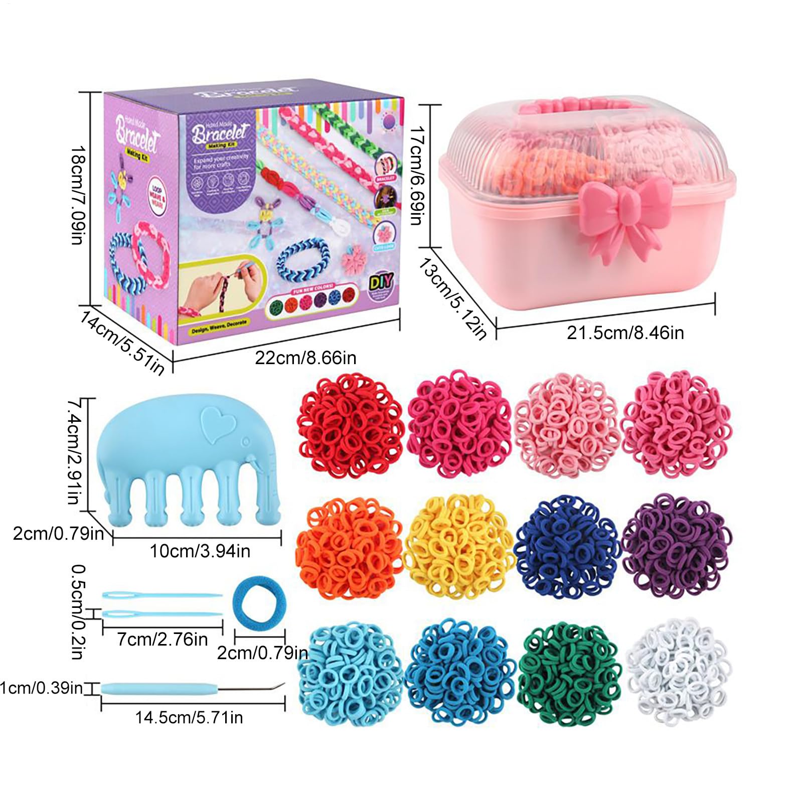 Kit Per Creare Braccialetti Kit Per Creare Braccialetti Artigianato Per | Giochi Con Elastico Creazione Gioielli Fai Da Te Attività Regalo Teen Natale Compleanno