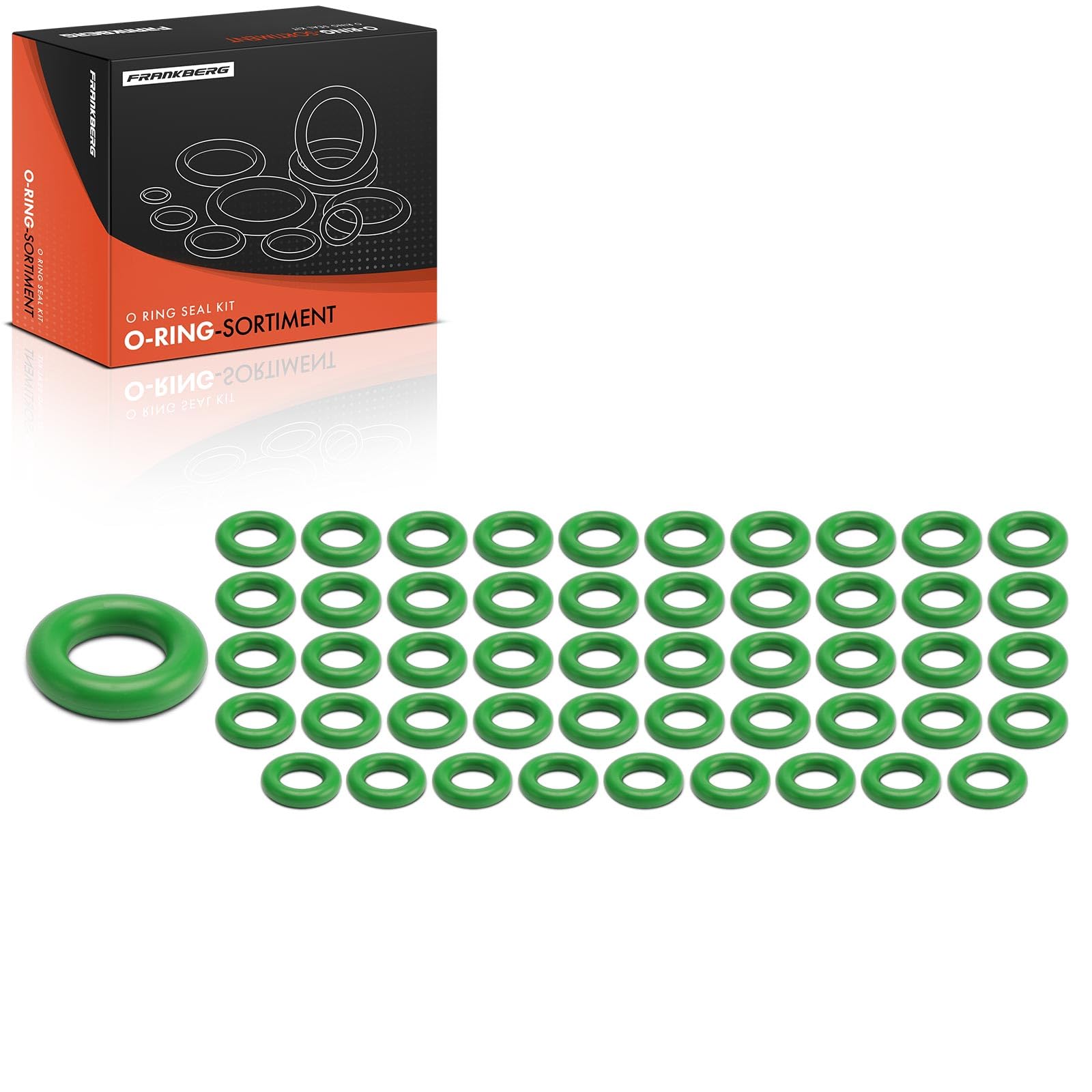 Frankberg Juego de juntas tóricas para aire acondicionado (50 unidades) | Exact ID(21.82±0.25mm), Exact CS(5.33±0.13 mm), HNBR, 50 unidades
