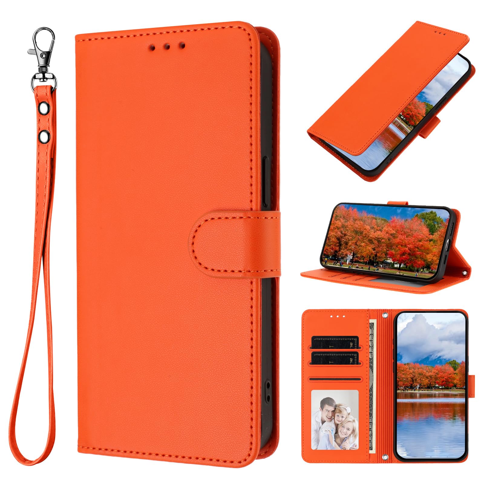 SLWYF Cover Portafoglio In Pelle Per Xiaomi Redmi Note 11/11S/12S - Custodia Con Supporto E Slot Carte, Marrone - 3