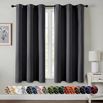 71% off: MIULEE Blackout Curtains for Bedroom Living Room 2 Panels, Thermal Insulated Room Darkening Drapes Grommet …