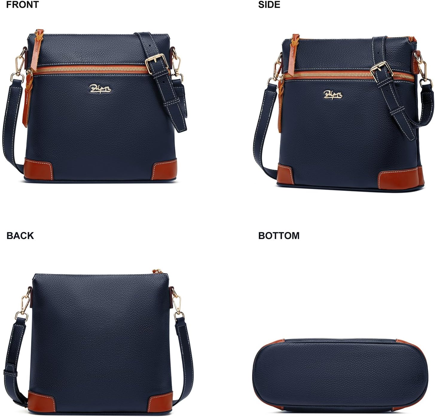 BOYATU Leather Crossbody Bag for Women: Designer Shoulder Purse for Travel - Trendy Genuine Leather Handbag for Everyday - Image 6