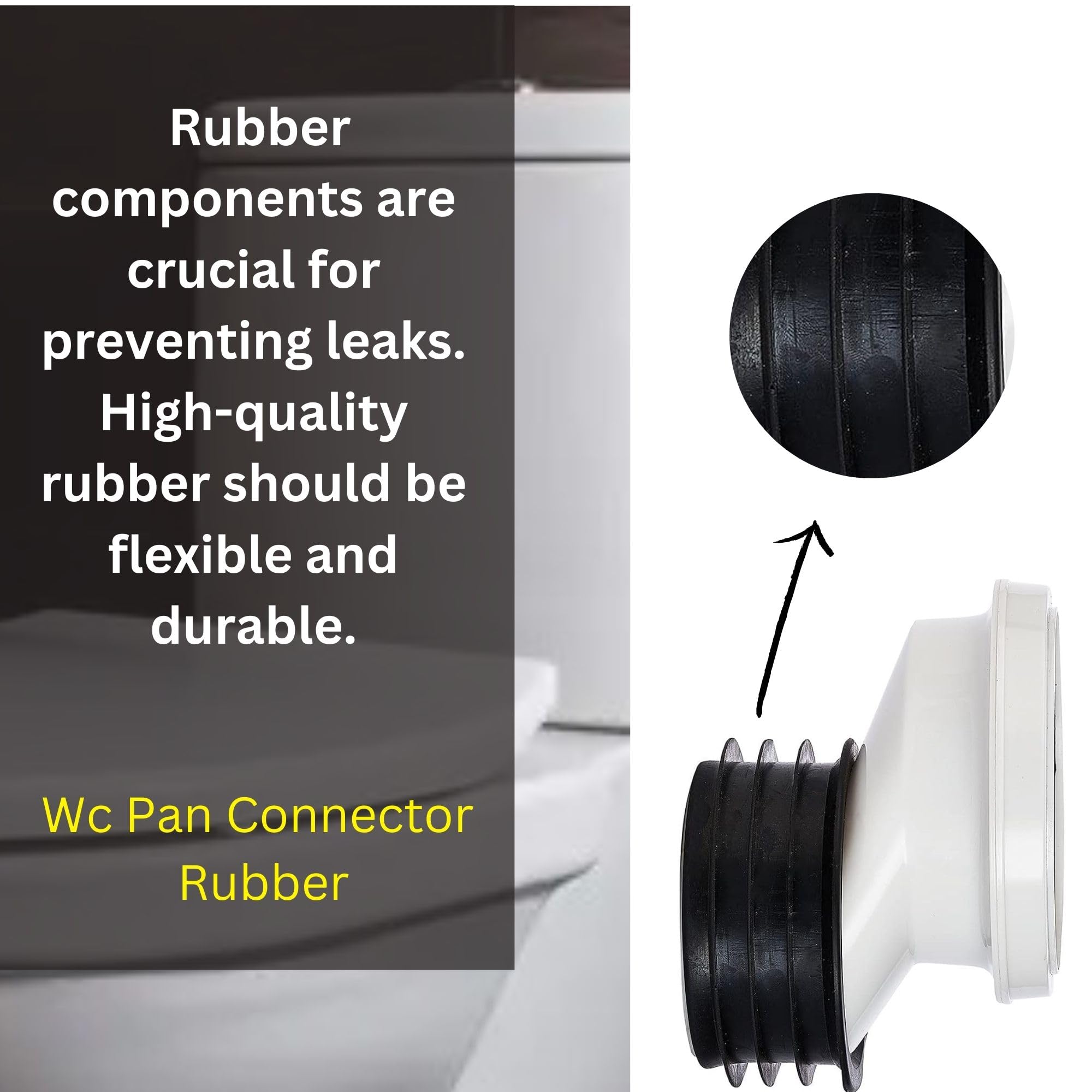 WC Pan Connector - Durable & Easy Install -3