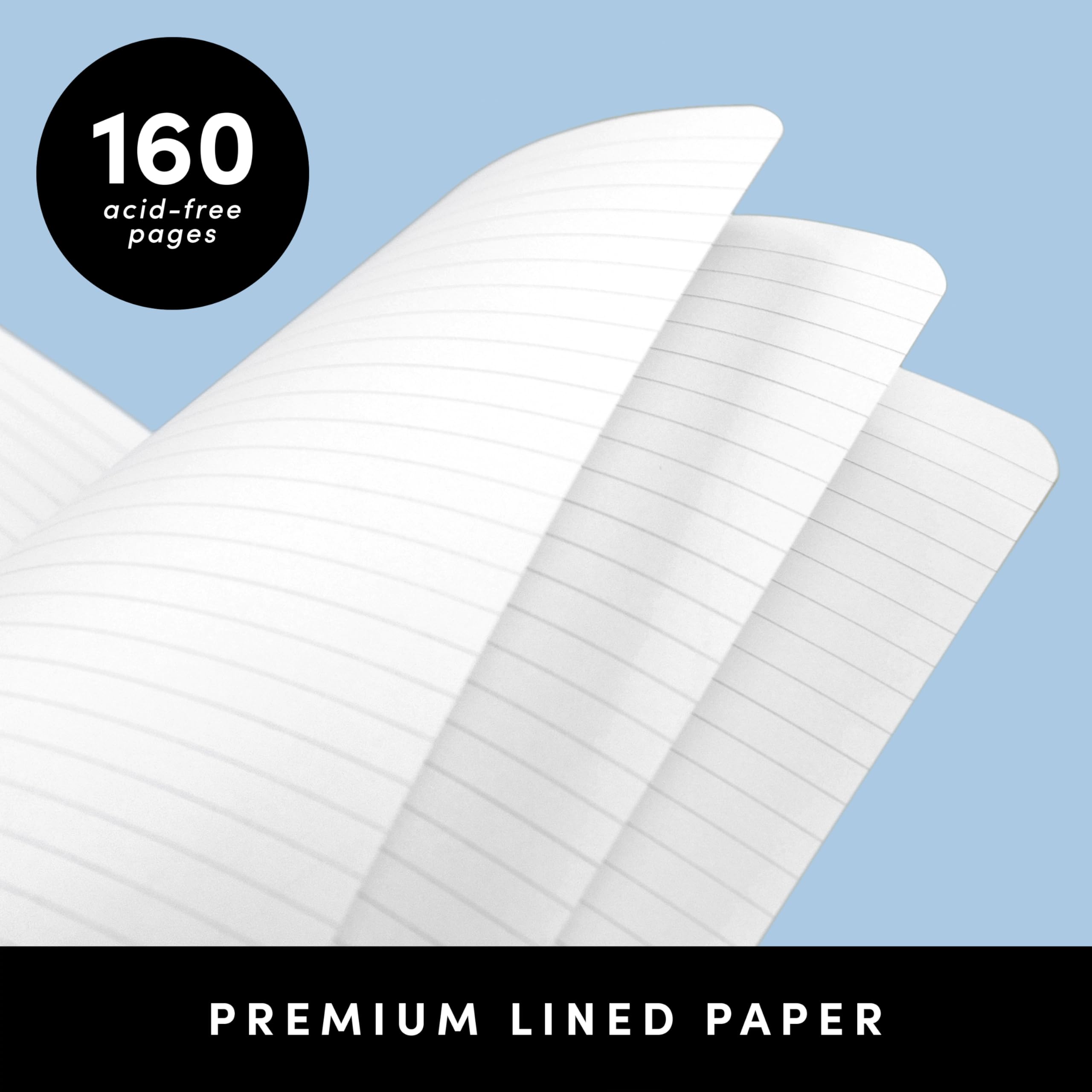 PAPERAGE Notizbuch, liniert, Softcover, Burgunderrot, 160 Seiten, mittelgroßes College-Notizbuch, 14,2 x 20,1 cm, 100 g/m² dickes Premium-Papier, weiches veganes Leder, Tagebuch für Zuhause, Arbeit