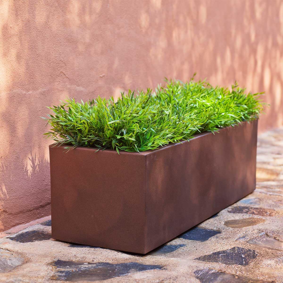 newgarden Pflanzkbel rechteckig Bronze gro 100 x 40 cm, Pflanzkasten fr  auen und innen, Garten & Terrasse  Jara: Amazon.de: Garten