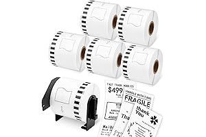 Brother QL-1050 - Continuous Black on White Label Tape