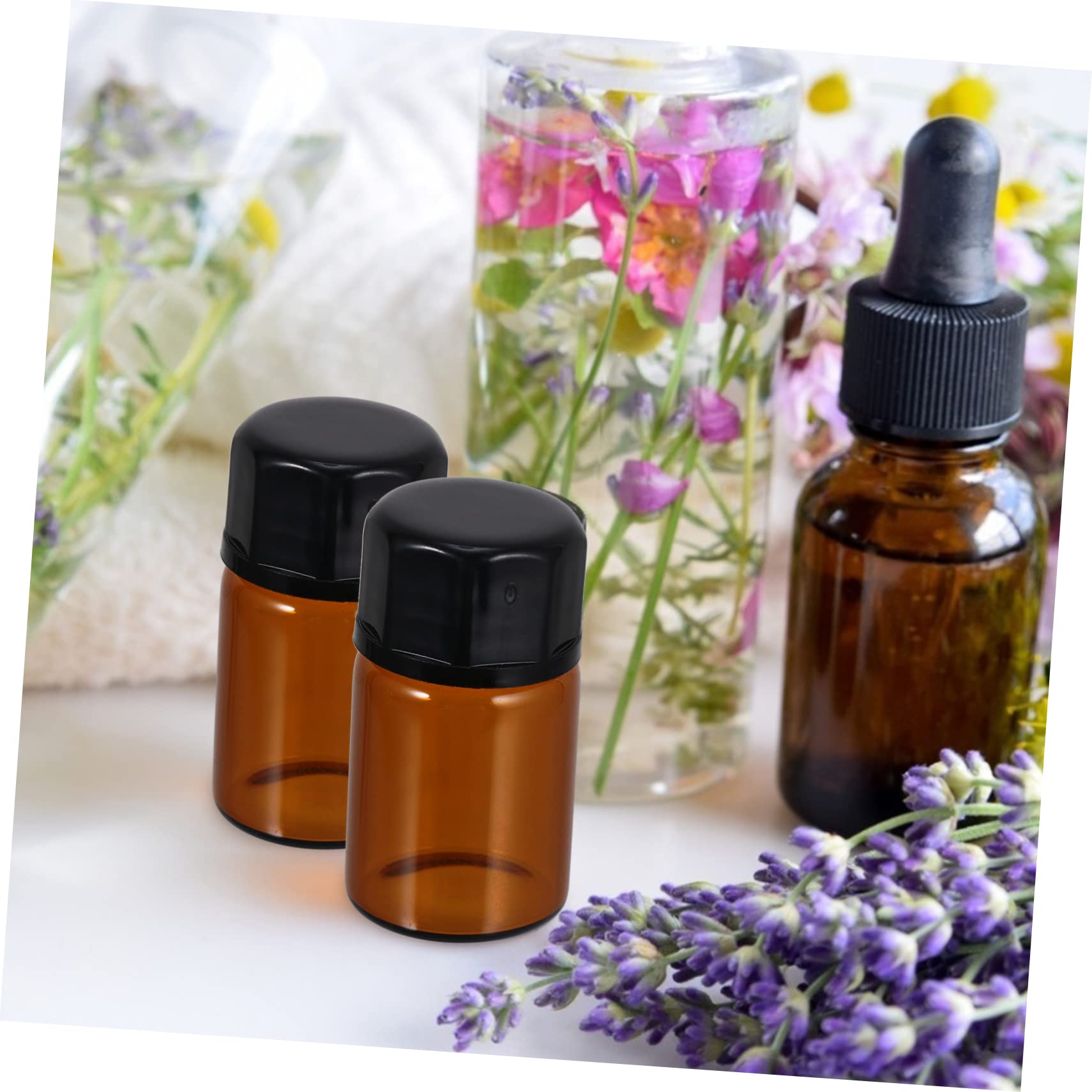 50piezas Frascos De Viaje para Cosméticos Dispensadores Recargables Botellas Prueba De Fugas para Lociones Aceites Esenciales Perfumes