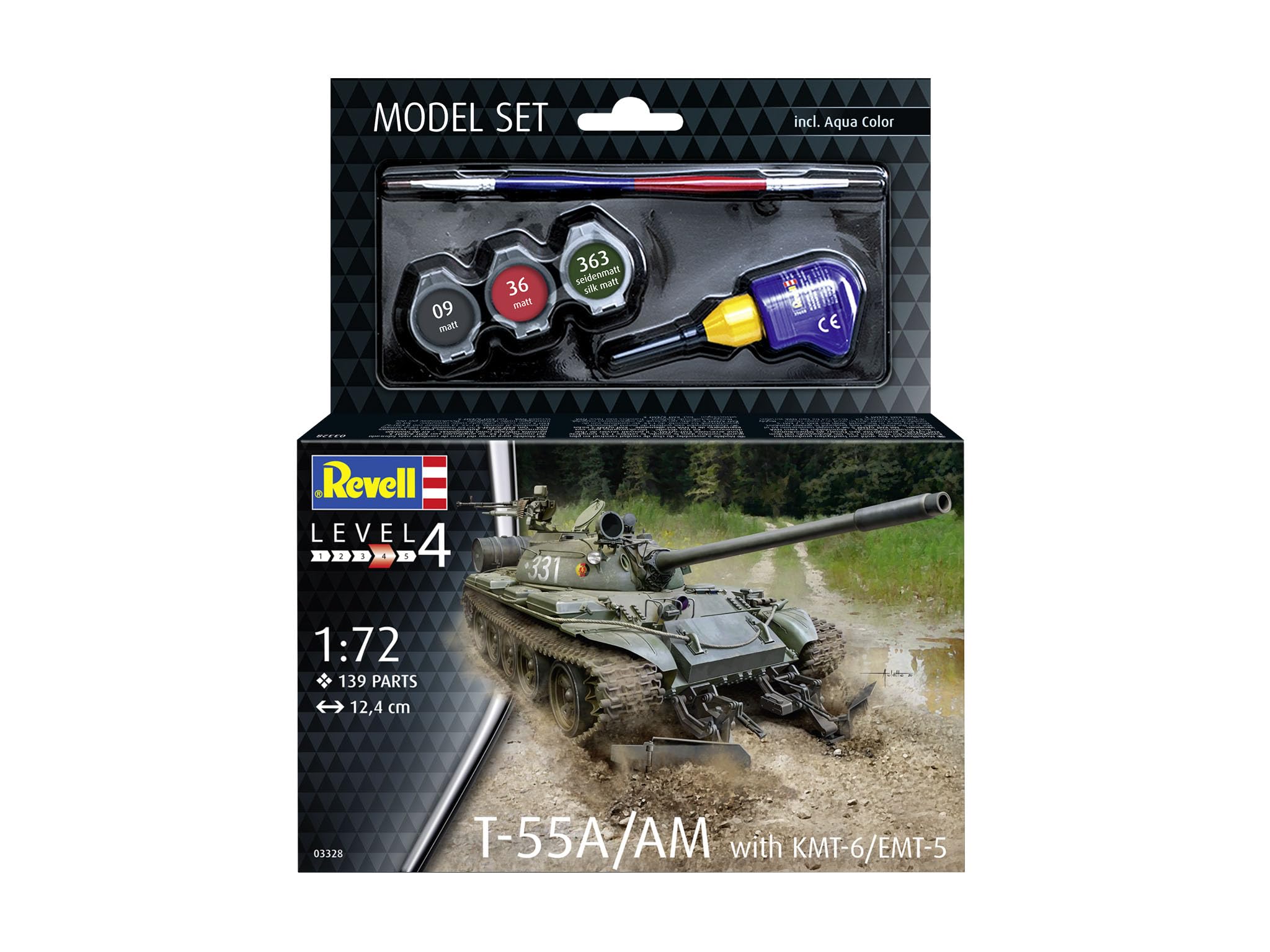 Revell Zestaw modeli T-55A/AM z KMT-6/EMT-5