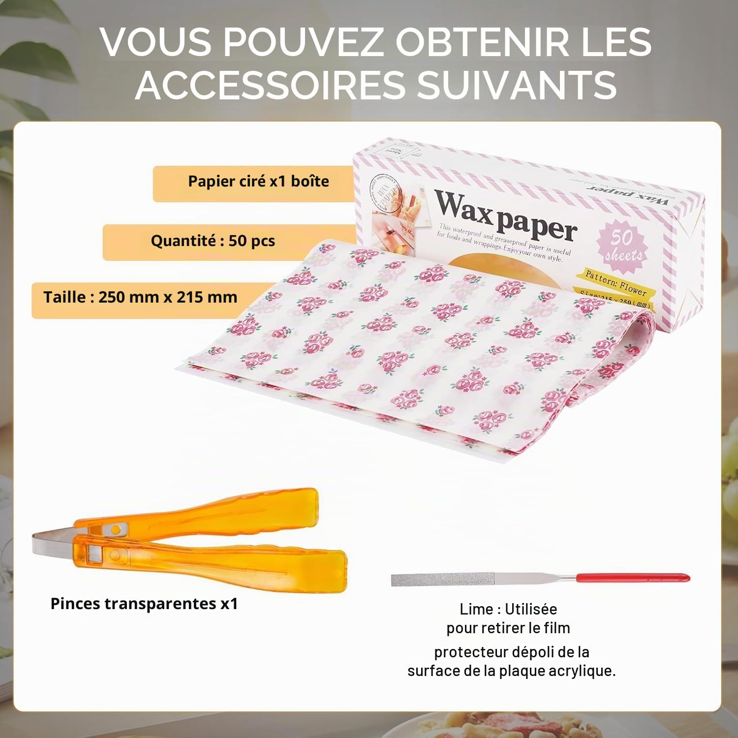 BAOSHISHAN Présentoir à pâtisserie en acrylique transparent à 4 niveaux avec pince de service pour gâteaux, gâteaux, beignets, 50,8 x 24,9 x 50,9 cm (L x l x H) (4 niveaux)