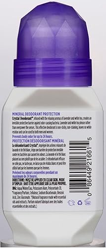 Miniatura 3 de Crystal- Desodorante mineral Roll-On manzanilla y té verde, paquete de de 12