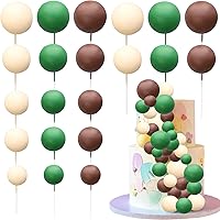 Vista 24 de 30 piezas de bolas de purpurina para tarta, mini globos, decoración de tarta, bolas de espuma, decoración de tarta de bricolaje, bolas de pastel