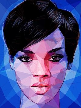 Wall Art Print Rihanna by Enrico Varrasso, 12" x 16"