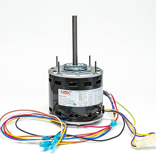 Miniatura 2 de NBK 20585 Motor del soplador del manipulador de aire del horno 12 a 16 HP 1075 RPM 115 voltios reemplazo para 5460 4 velocidades