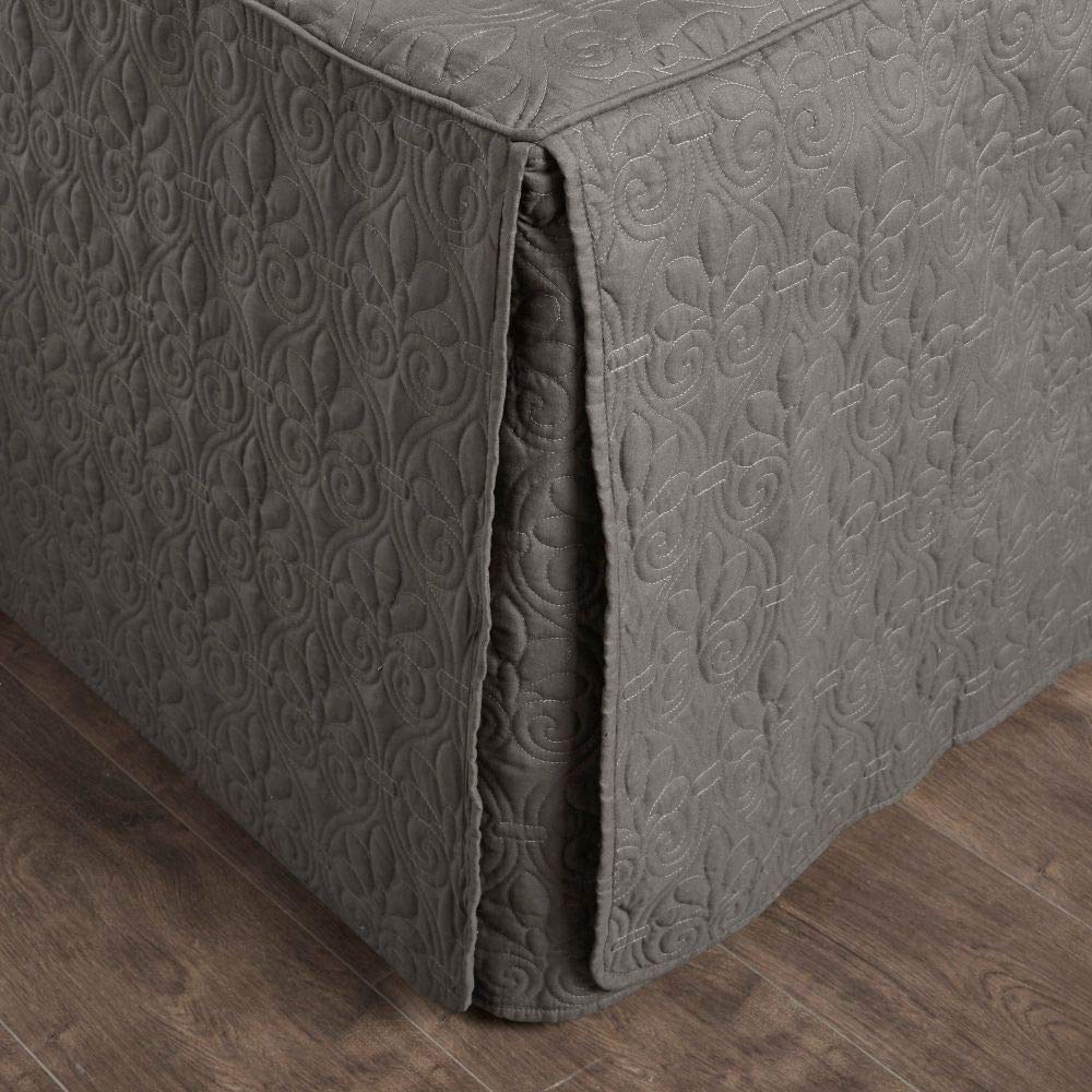 Buy 3 Piece Traditional Dark Grey Bedspreads Queen Beautiful AllOver