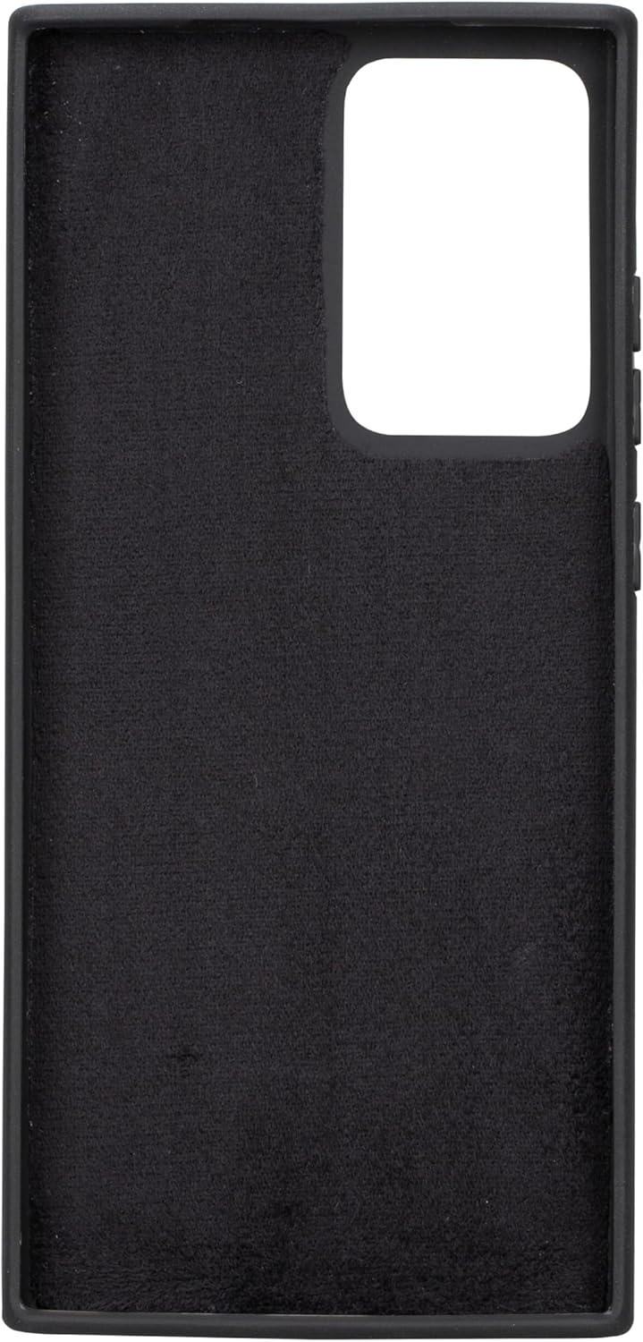 HARDISTON Compatible with Samsung Note 20 Ultra Wallet Case, Handmade Leather Detachable Magnetic Flip Cover Card Holders Customizable Horizontal Kickstand Wireless Charging Phone Case (Black)