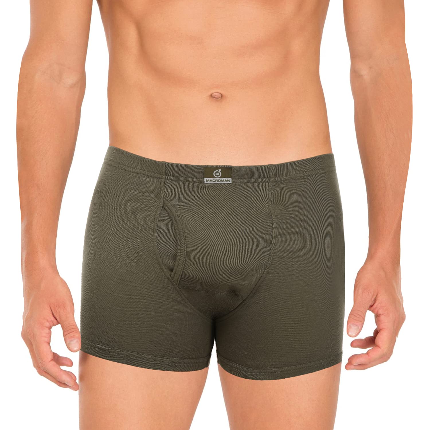 macroman m-series Men's Plain Trunks (M571_Olive Green_2XL)-picture-13