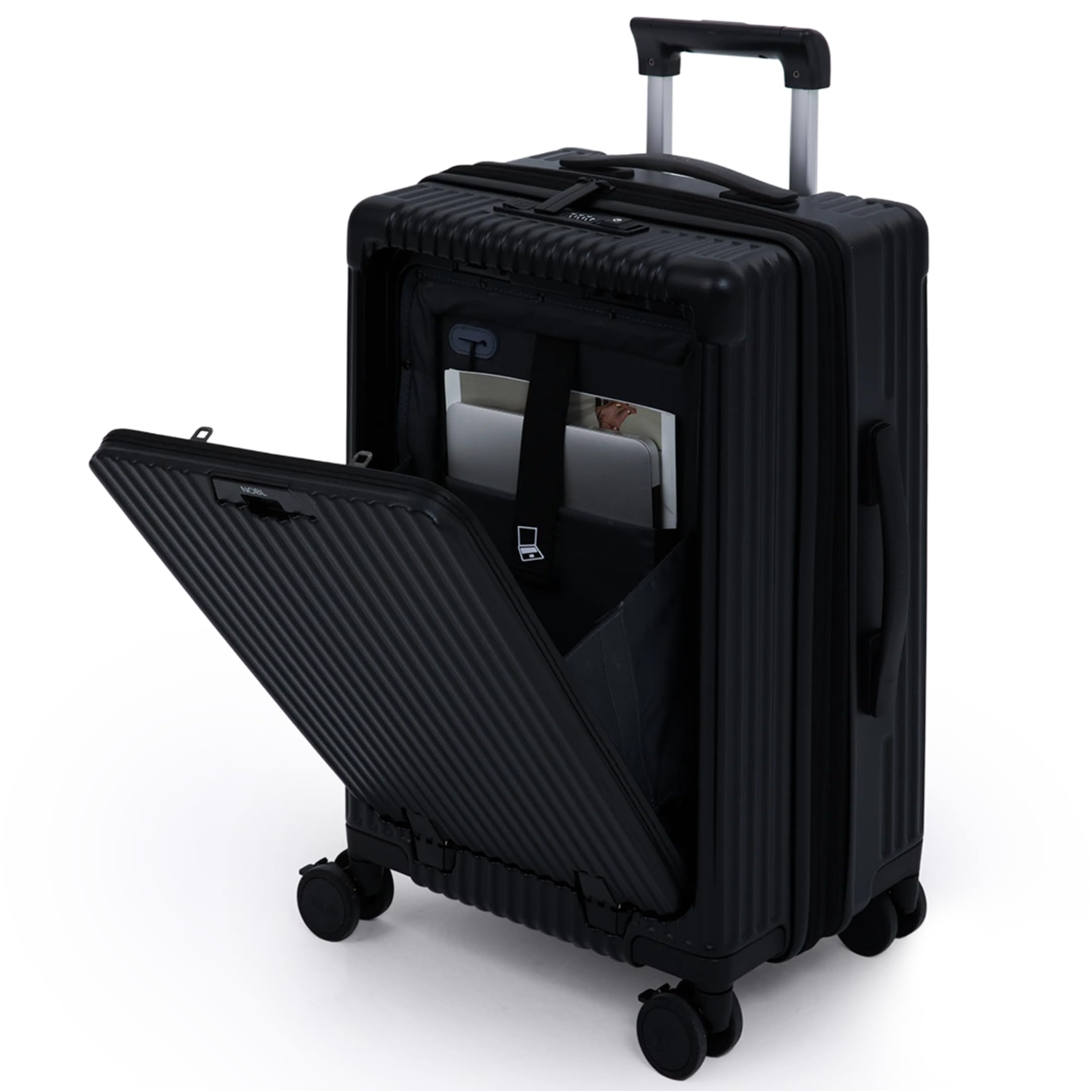 Amazon.com: Nobl Travel Carry on Expandable Luggage, Aluminum
