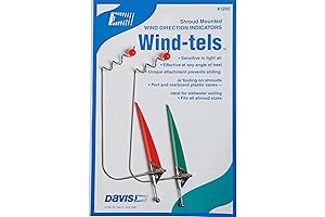 Davis Instruments Wind-Tels Wind Vane for Sailboats - Low Friction Design with Etched Aluminum Indicators