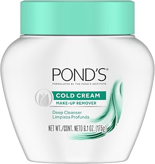 Pond's Cold Cream Cleanser 6.1 oz - Classic Makeup Remover & 50% Moisturizer for Soft Radiant Skin