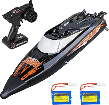 Cheerwing Skater RC Boat, Self-Righting Remote Control Boat 25km/h High Speed Racing Boats Toys for Pools & Lakes, 2 Batteries